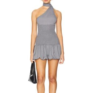 Elegant Gray One-Shoulder Dress - Revolve Lioness